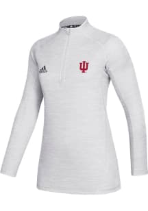 Adidas Indiana Hoosiers Womens White Game Mode Performance Qtr Zip