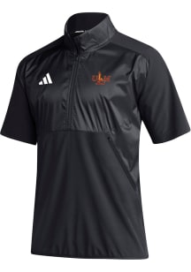 Adidas Louisiana-Monroe Warhawks Mens Black Sideline Short Sleeve Qtr Zip