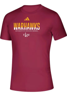 Adidas Louisiana-Monroe Warhawks Burgundy Creator Short Sleeve T Shirt