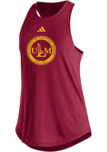 Adidas Louisiana-Monroe Warhawks Womens Burgundy Fashion Tank Top
