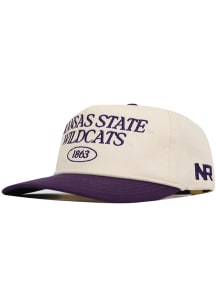 No Rivals K-State Wildcats Old School Adjustable Hat - Natural
