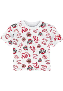 Ohio State Buckeyes Infant Run Down Football Short Sleeve T-Shirt Black