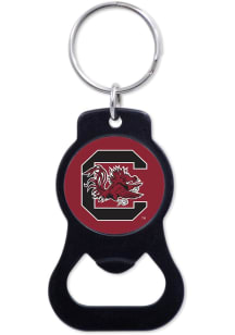 South Carolina Gamecocks Black Bottle Opener Keychain - Red