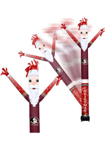 Florida State Seminoles Black Outdoor Inflatable Santa team color and team logo