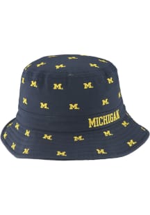 Zephyr Michigan Wolverines Navy Blue Scatter Mens Bucket Hat
