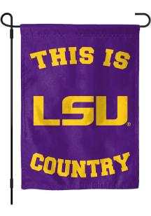 LSU Tigers This Is Country Garden Flag - Purple