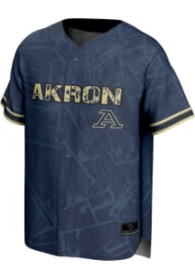 ProSphere Akron Zips Youth Navy Blue Vigor Baseball Jersey