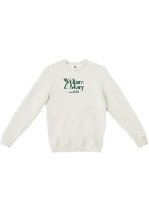 Summit Sportswear William & Mary Tribe Womens Oatmeal Nantucket Script Crew Sweatshirt
