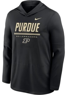 Nike Purdue Boilermakers Mens Black DriFit Lightweight Hood