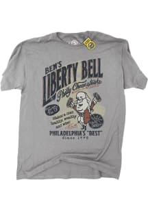 Philadelphia Grey Ben's Philly Cheesesteaks Short Sleeve Fashion T Shirt