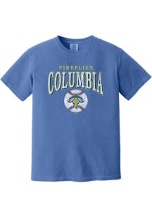 Summit Sportswear Columbia Fireflies Womens Blue Homerun Short Sleeve T-Shirt
