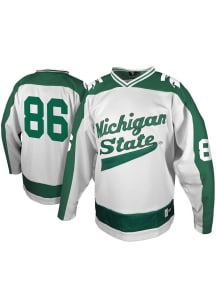 Genuine Collective  Michigan State Spartans Mens White 1986 Special Edition Hockey Jersey