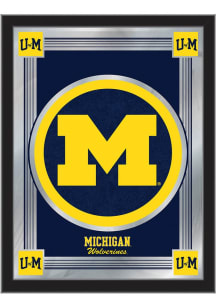 Michigan Wolverines Logo Hanging Back Bar Mirror