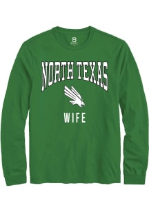 Summit Sportswear North Texas Mean Green Kelly Green Wife Long Sleeve T Shirt