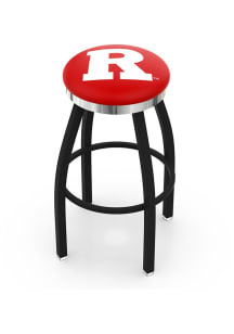 Rutgers Scarlet Knights Chrome Seat Pub Stool - Black