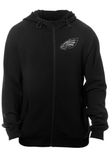 New Era Philadelphia Eagles Mens Black Primary Logo Long Sleeve Zip