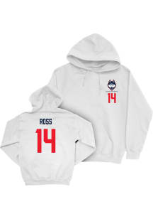 Emanuel Ross UConn Huskies Mens White NIL Logo Player Hood