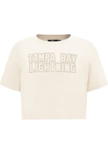 Pro Standard Tampa Bay Lightning Womens White Neutral Short Sleeve T-Shirt