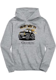 Vive La Fete Grambling State Tigers Toddler Grey On My Way Long Sleeve Hooded Sweatshirt