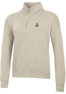Gear For Sports George Mason University Womens Oatmeal Heather Stacked Big Cotton Qtr Zip