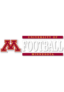 Minnesota Golden Gophers 6x2 Football Auto Decal - Maroon