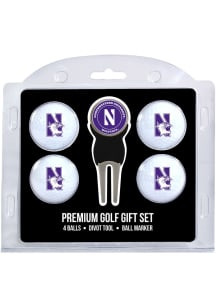 Northwestern Wildcats Divot Tool 4 Pack Golf Gift Set