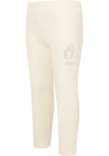 Pro Standard Baltimore Orioles Girls White Neutral Bottoms Leggings