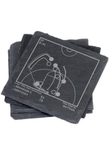 Michigan Wolverines 4 Pack Basketball Playbook Coaster - Grey
