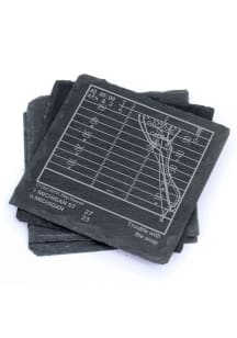 Michigan State Spartans 4 Pack Football Playbook Coaster - Grey
