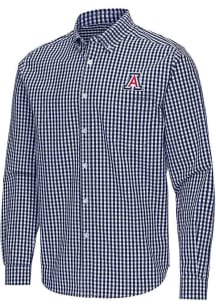 Antigua Arizona Wildcats Mens Navy Blue Ellis Long Sleeve Dress Shirt