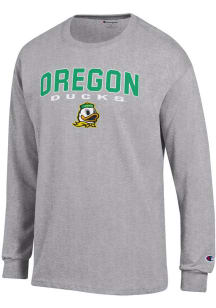 Champion Oregon Ducks Grey Jersey Long Sleeve T Shirt