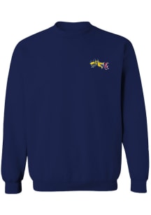 Vive La Fete Drexel Dragons Womens Navy Blue Impressions Crew Sweatshirt