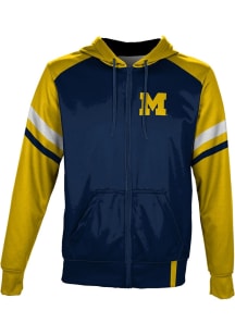 ProSphere Michigan Wolverines Youth Navy Blue Old School Light Weight Jacket