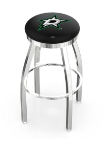 Dallas Stars Chrome Pub Stool - Silver