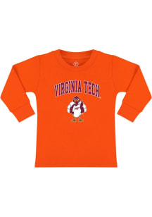 Virginia Tech Hokies Toddler Orange Baby Hokie Long Sleeve T-Shirt