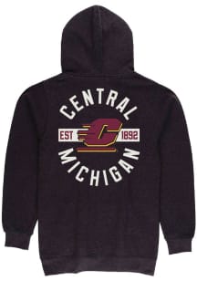 Summit Sportswear Central Michigan Chippewas Mens Charcoal Front Back Long Sleeve Full Zip Jacket