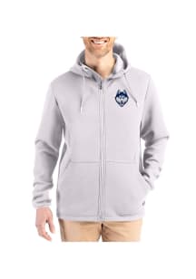 Cutter and Buck UConn Huskies Mens Grey Epic Comfort Full Zip Light Weight Jacket