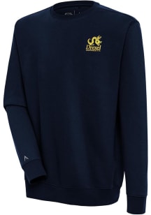 Antigua Drexel Dragons Mens Navy Blue Academic Victory Long Sleeve Crew Sweatshirt
