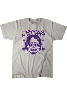 Justin Jefferson Minneapolis Grey Jefferson Sugar Skull Short Sleeve Fashion Player T Shirt