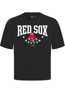 Levelwear Boston Red Sox Black Signature Knit Archway Short Sleeve Fashion T Shirt