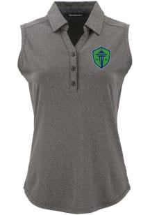 Cutter and Buck Seattle Sounders FC Womens Black Forge Eco Polo Shirt