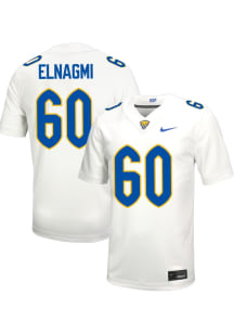 Akram Elnagmi   Pitt Panthers White Football Football Name And Number Football Jersey