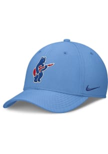 Nike Chicago Cubs Mens Blue Dri-Fit Structured Rise Swoosh Flex Hat