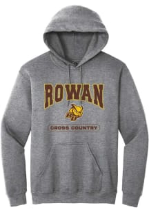 Summit Sportswear Rowan University Mens Graphite Cross Country Long Sleeve Hoodie