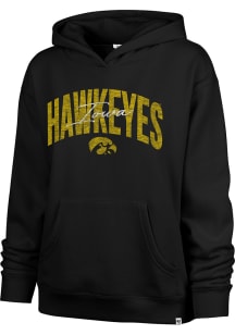 47 Iowa Hawkeyes Womens Black Muse Hooded Sweatshirt