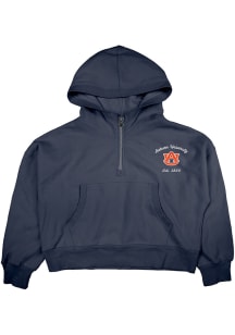 Blue 84 Auburn Tigers Womens Navy Blue Three Friends Hooded Sweatshirt