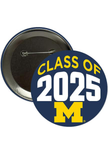 Michigan Wolverines 3" Class of 2025 Button - Navy Blue
