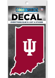 Indiana Hoosiers Mascot Auto Decal - Crimson