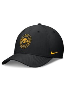 Nike Iowa Hawkeyes Mens Black Country Club Swooshflex Flex Hat