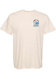 Something Inked Big Ten Ivory 2026 Big Ten Baseball Tournament Stadium Short Sleeve T Shirt